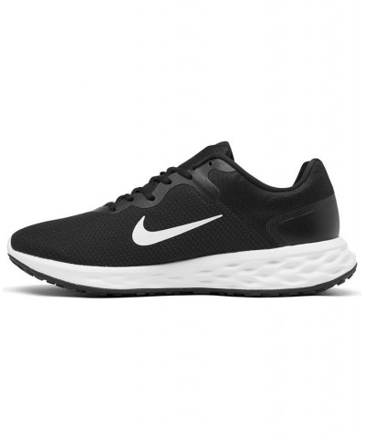 Men's Revolution 6 Next Nature Extra Wide Width Running Sneakers Black $39.20 Shoes