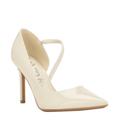 Women's Drama Pointy Toe Stiletto Dress Pumps Ivory/Cream $21.97 Shoes