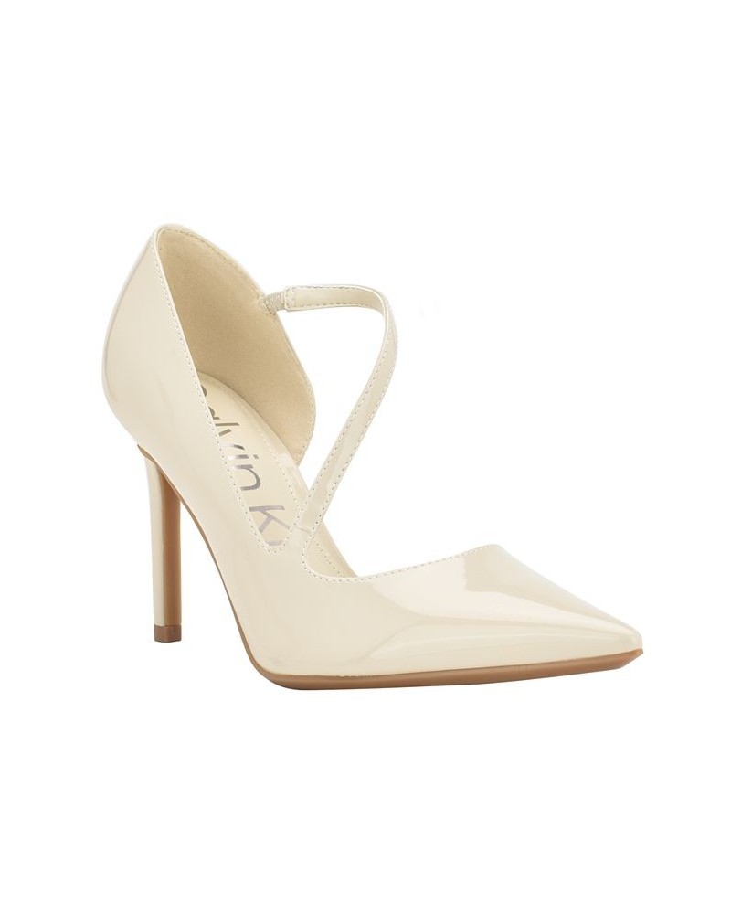 Women's Drama Pointy Toe Stiletto Dress Pumps Ivory/Cream $21.97 Shoes