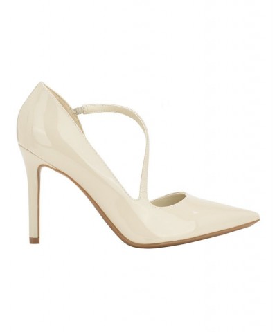 Women's Drama Pointy Toe Stiletto Dress Pumps Ivory/Cream $21.97 Shoes