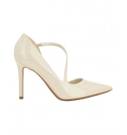 Women's Drama Pointy Toe Stiletto Dress Pumps Ivory/Cream $21.97 Shoes