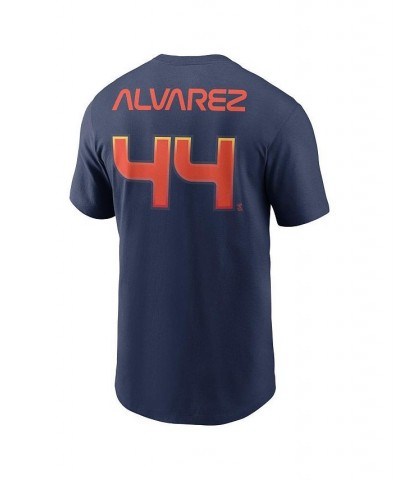 Men's Yordan Alvarez Navy Houston Astros 2022 City Connect Name & Number T-shirt $20.00 T-Shirts