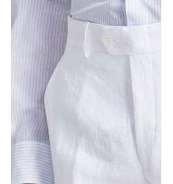 Men's Slim-Fit Linen Suit Pants White $31.35 Suits