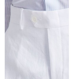 Men's Slim-Fit Linen Suit Pants White $31.35 Suits