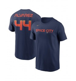 Men's Yordan Alvarez Navy Houston Astros 2022 City Connect Name & Number T-shirt $20.00 T-Shirts