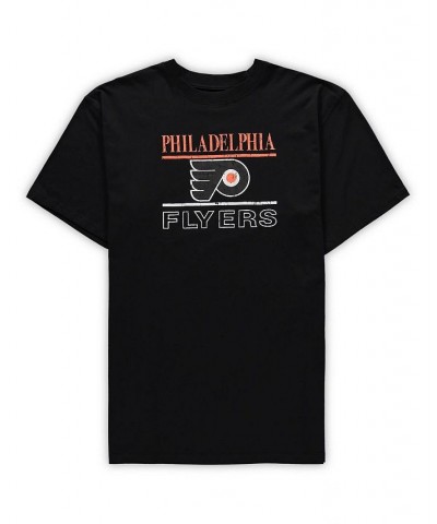 Men's Black Philadelphia Flyers Big and Tall Lodge T-shirt and Pants Sleep Set $19.74 Pajama