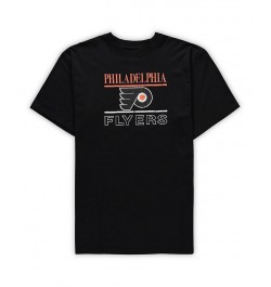 Men's Black Philadelphia Flyers Big and Tall Lodge T-shirt and Pants Sleep Set $19.74 Pajama