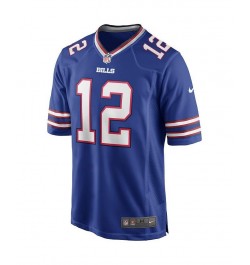 Men's Jim Kelly Royal Buffalo Bills Game Retired Player Jersey $68.60 Jersey