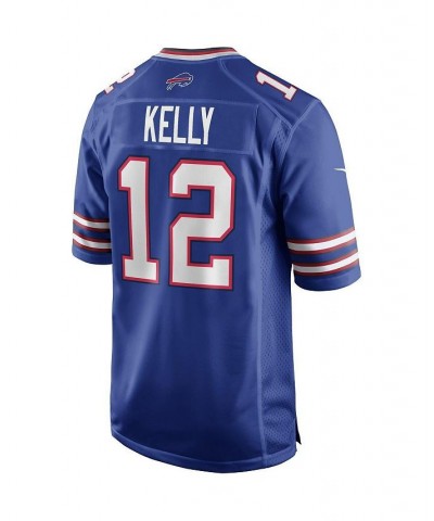 Men's Jim Kelly Royal Buffalo Bills Game Retired Player Jersey $68.60 Jersey