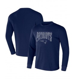 Men's NFL x Darius Rucker Collection by Navy New England Patriots Long Sleeve Thermal T-shirt $25.43 T-Shirts