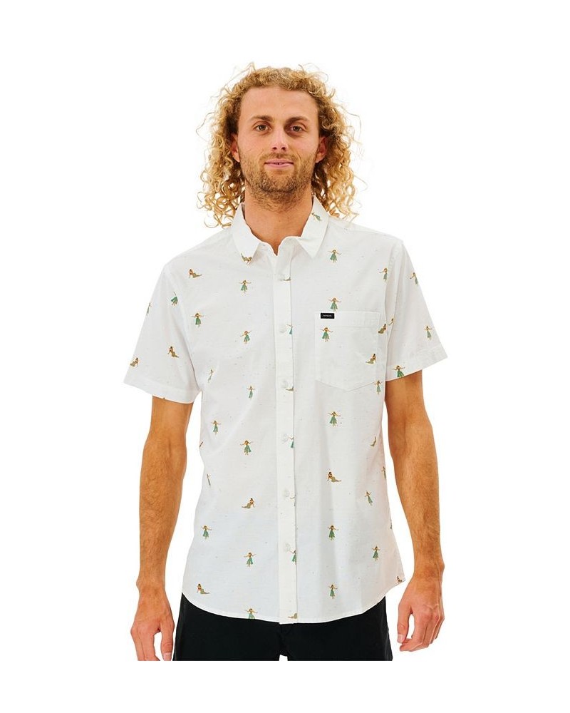 Men's Hula Breach Short Sleeves Shirt Off White 1 $19.99 Shirts