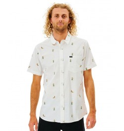 Men's Hula Breach Short Sleeves Shirt Off White 1 $19.99 Shirts