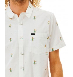 Men's Hula Breach Short Sleeves Shirt Off White 1 $19.99 Shirts