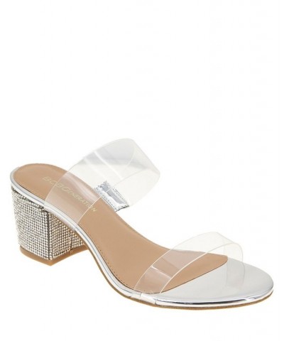 Women's Selaa Block Heel Dress Sandal White $34.88 Shoes