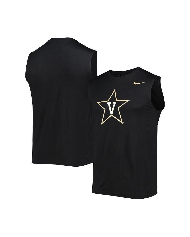 Men's Black Vanderbilt Commodores Performance Legend Tank Top $26.49 T-Shirts