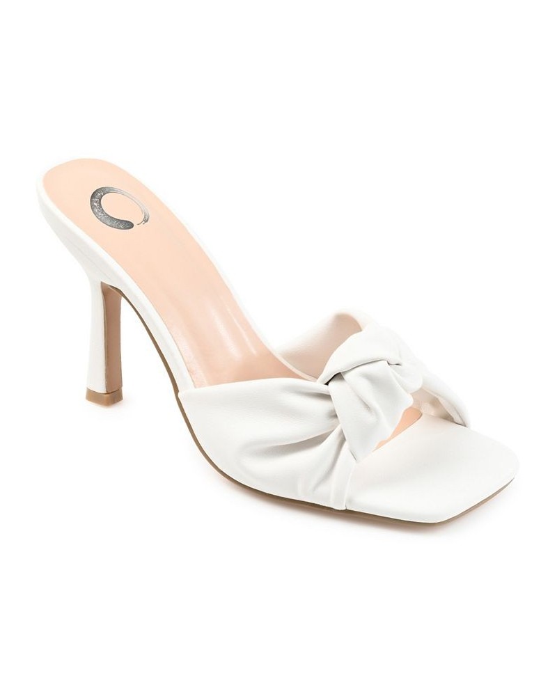 Women's Diorra Knotted Sandals White $38.70 Shoes