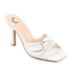 Women's Diorra Knotted Sandals White $38.70 Shoes