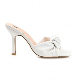 Women's Diorra Knotted Sandals White $38.70 Shoes