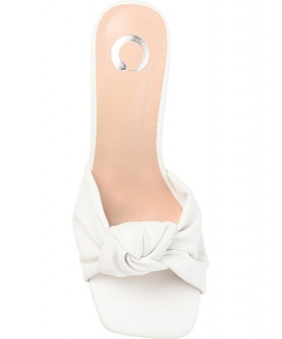 Women's Diorra Knotted Sandals White $38.70 Shoes