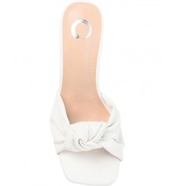 Women's Diorra Knotted Sandals White $38.70 Shoes