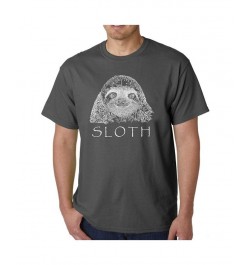 Mens Word Art T-Shirt - Sloth Black $18.54 T-Shirts