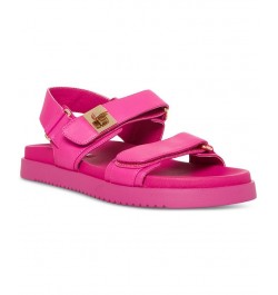 Women's Mona Slingback Footbed Sandals Pink $50.49 Shoes