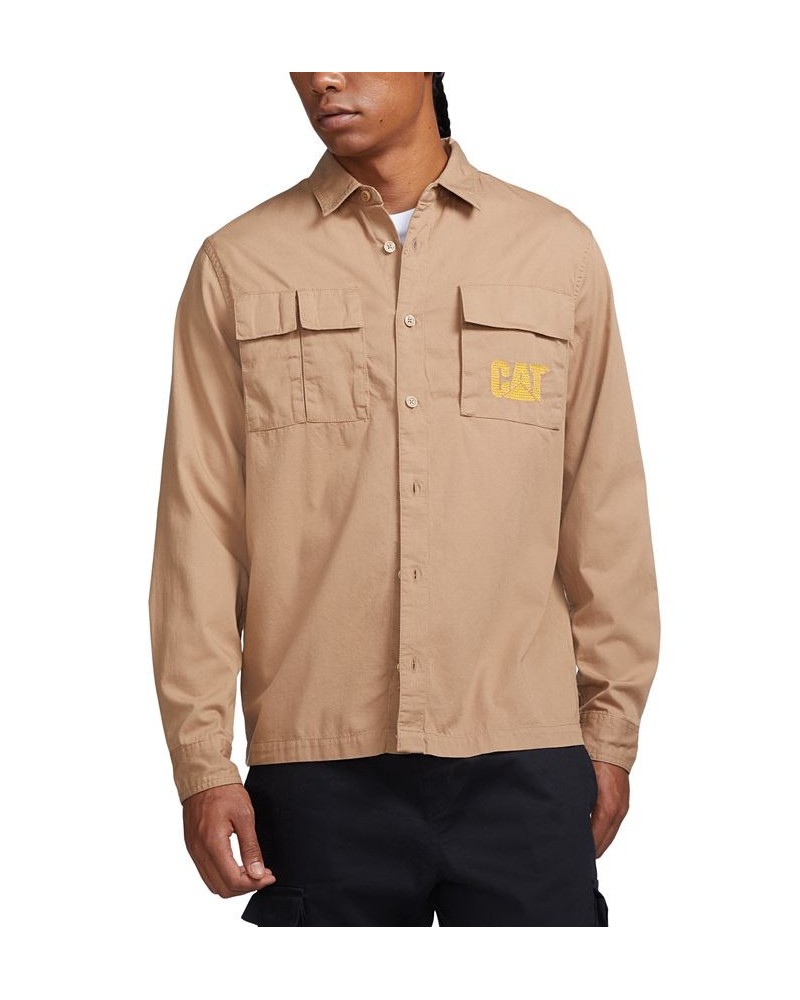 Men's Urban Passage Long Sleeve Shirt Brown $21.36 Shirts