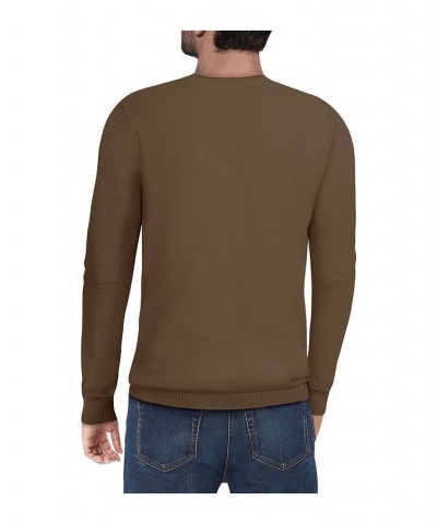 Men's Basic V-Neck Pullover Midweight Sweater Olive Green $21.15 Sweaters