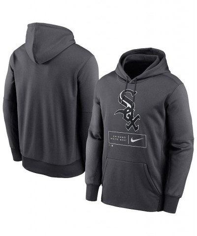 Men's Anthracite Chicago White Sox Season Pattern Pullover Hoodie $38.70 Sweatshirt