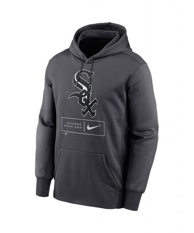 Men's Anthracite Chicago White Sox Season Pattern Pullover Hoodie $38.70 Sweatshirt