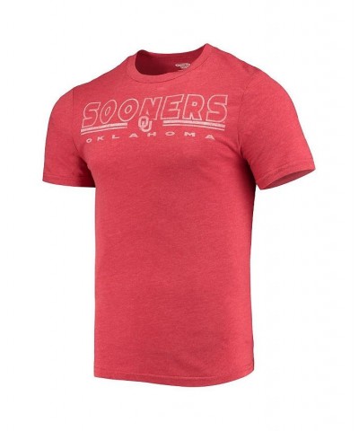 Men's Heathered Charcoal, Crimson Oklahoma Sooners Meter T-shirt and Pants Sleep Set $30.80 Pajama