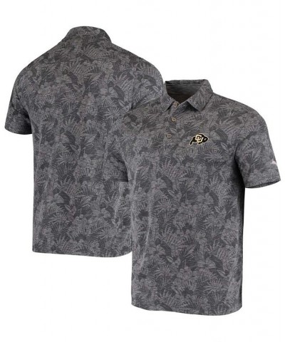 Men's Black Colorado Buffaloes Palmetto Palms Polo $45.12 Polo Shirts