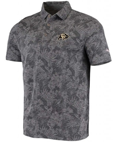 Men's Black Colorado Buffaloes Palmetto Palms Polo $45.12 Polo Shirts