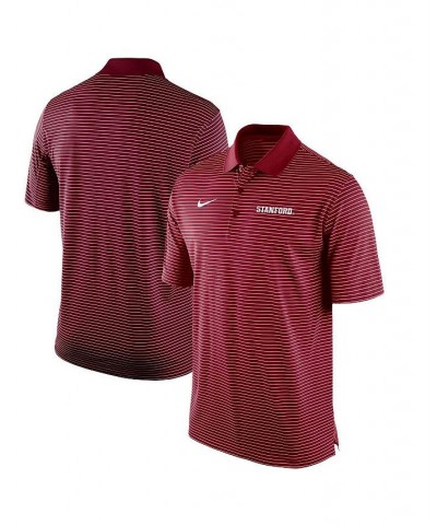 Men's Cardinal Stanford Cardinal Stadium Stripe Performance Team Polo Shirt $33.00 Polo Shirts