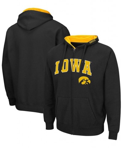 Men's Black Iowa Hawkeyes Arch Logo 3.0 Full-Zip Hoodie $26.40 Sweatshirt