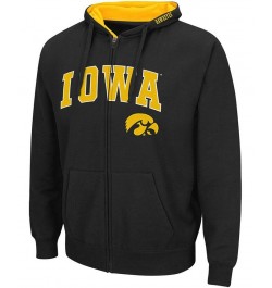 Men's Black Iowa Hawkeyes Arch Logo 3.0 Full-Zip Hoodie $26.40 Sweatshirt