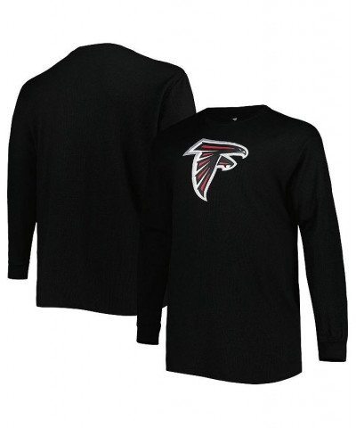 Men's Black Atlanta Falcons Big and Tall Waffle-Knit Thermal Long Sleeve T-shirt $31.85 T-Shirts