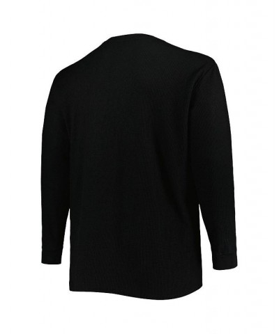 Men's Black Atlanta Falcons Big and Tall Waffle-Knit Thermal Long Sleeve T-shirt $31.85 T-Shirts