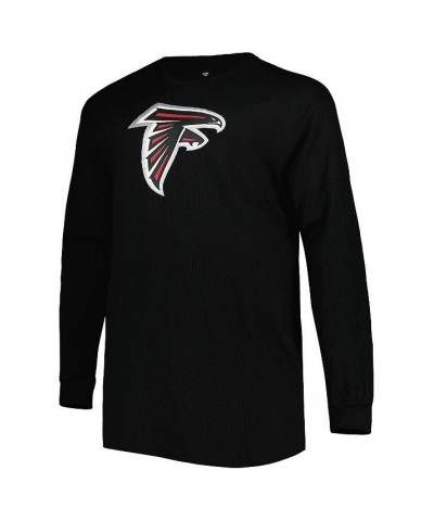 Men's Black Atlanta Falcons Big and Tall Waffle-Knit Thermal Long Sleeve T-shirt $31.85 T-Shirts