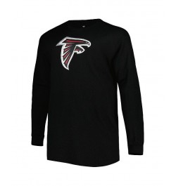 Men's Black Atlanta Falcons Big and Tall Waffle-Knit Thermal Long Sleeve T-shirt $31.85 T-Shirts