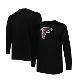 Men's Black Atlanta Falcons Big and Tall Waffle-Knit Thermal Long Sleeve T-shirt $31.85 T-Shirts