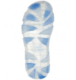 Women's Jella Clear Slide Sandals Blue $43.00 Shoes