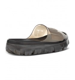 Women's Jella Clear Slide Sandals Blue $43.00 Shoes