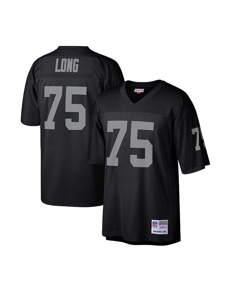 Men's Howie Long Black Las Vegas Raiders Retired Player Legacy Replica Jersey $48.10 Jersey