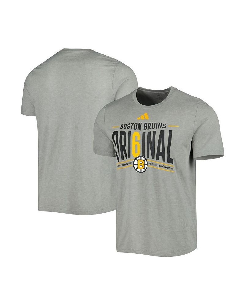 Men's Gray Boston Bruins Original Six Tri-Blend T-shirt $24.74 T-Shirts