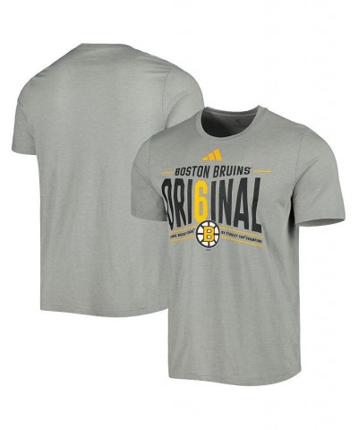 Men's Gray Boston Bruins Original Six Tri-Blend T-shirt $24.74 T-Shirts