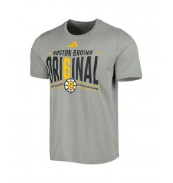 Men's Gray Boston Bruins Original Six Tri-Blend T-shirt $24.74 T-Shirts