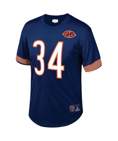 Men's Walter Payton Navy Chicago Bears Big and Tall Retired Player Mesh Crewneck Top $54.60 Tops