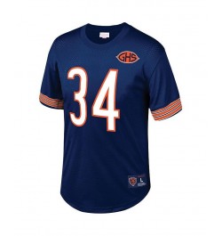 Men's Walter Payton Navy Chicago Bears Big and Tall Retired Player Mesh Crewneck Top $54.60 Tops