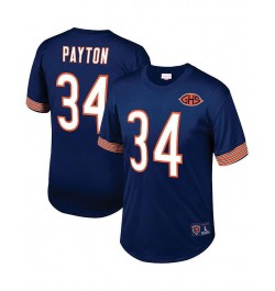 Men's Walter Payton Navy Chicago Bears Big and Tall Retired Player Mesh Crewneck Top $54.60 Tops